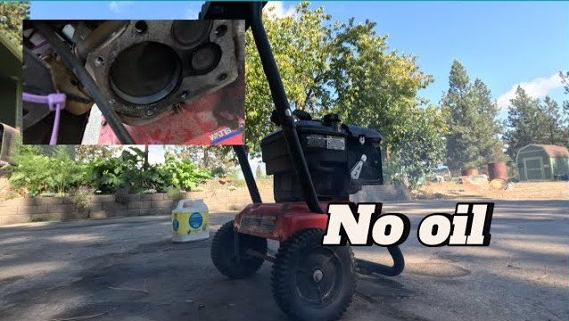 will a lawn mower start without oil