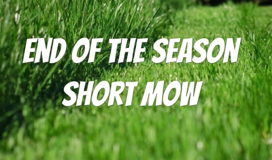 when is the last time to mow lawn before winter