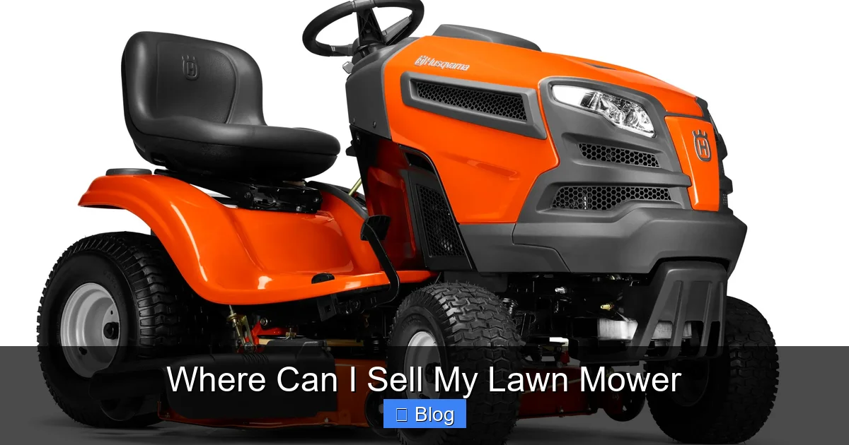 Preparing Your Mower for the Maximum Sale Price