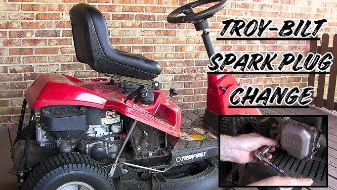where is the spark plug on riding lawn mower