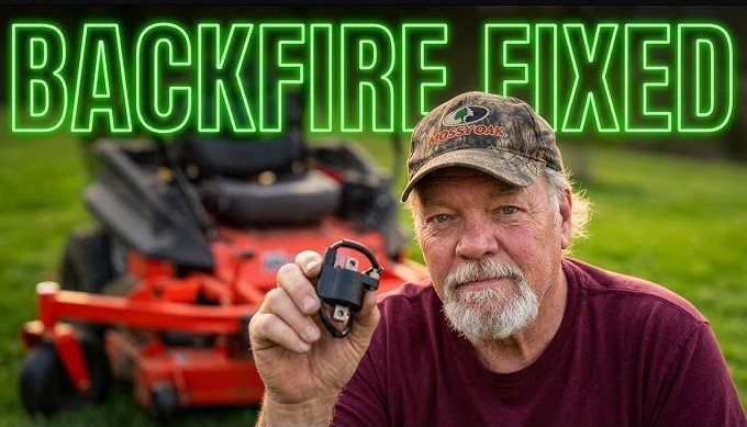 why does my lawn mower backfire