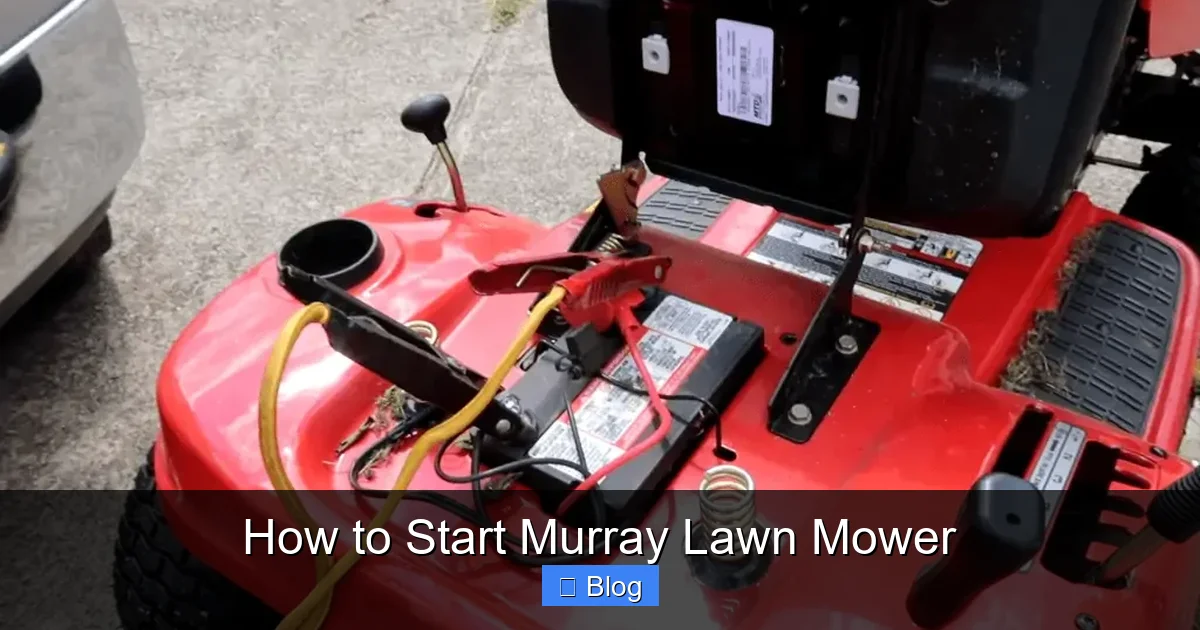 Starting a Push-Behind Murray Mower