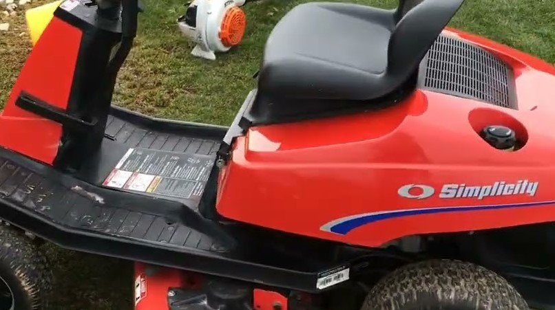 how to start simplicity riding lawn mower