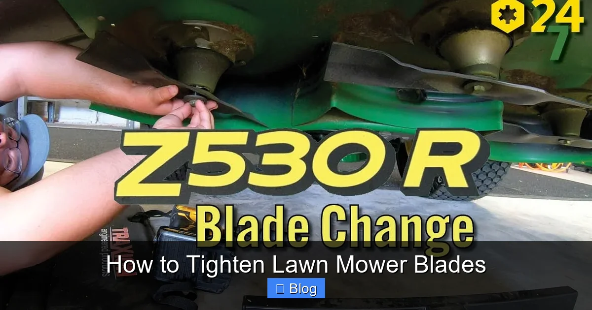 Getting Access to the Mower Blade
