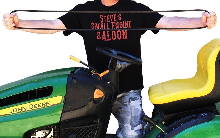 how to tighten riding lawn mower belt
