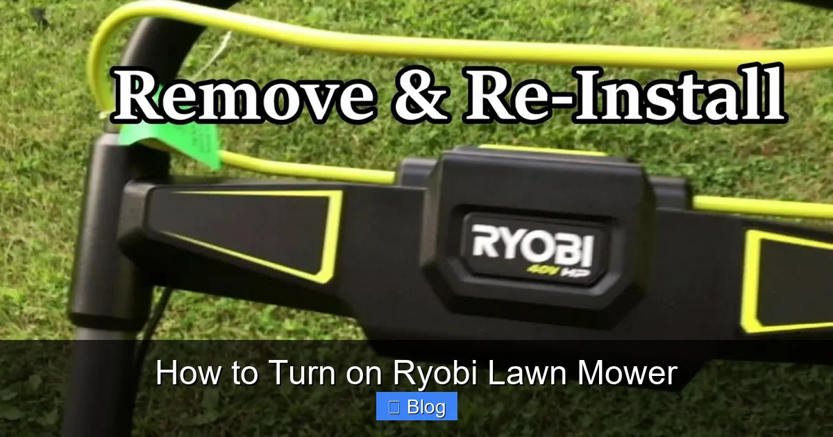 The Standard Start-Up Procedure for Push Mowers