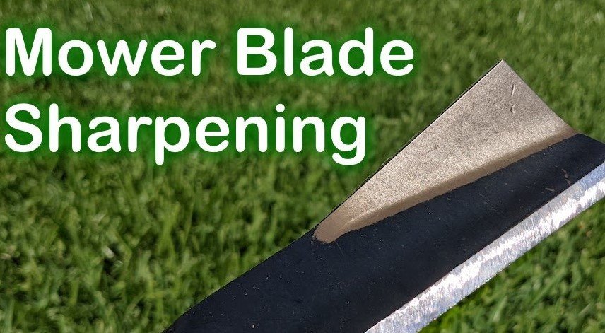 what angle to sharpen lawn mower blade