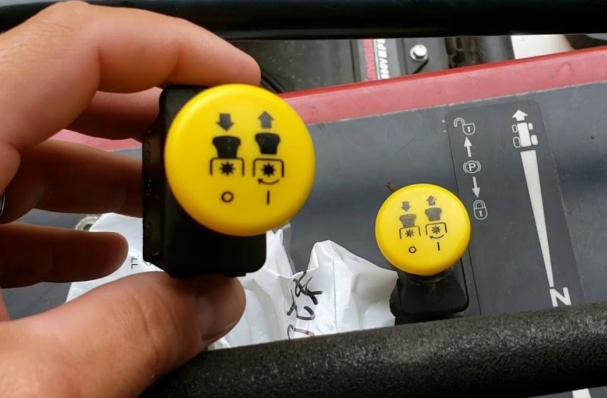 what is a pto switch on a lawn mower