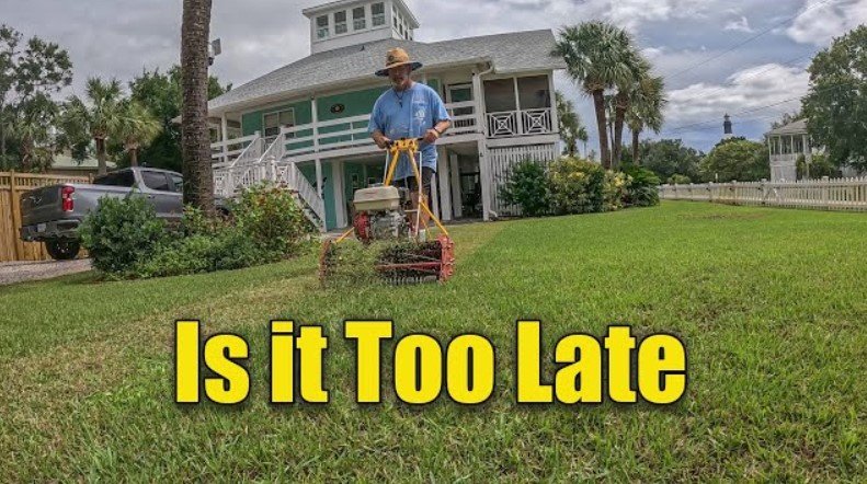 what time is too late to mow lawn