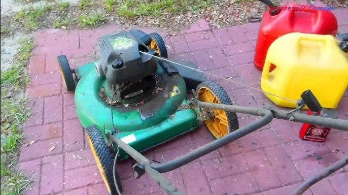 what to do with old gas in lawn mower