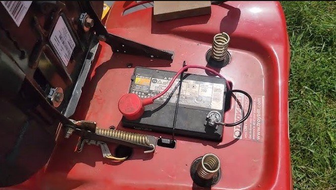 what type of battery is a lawn mower battery